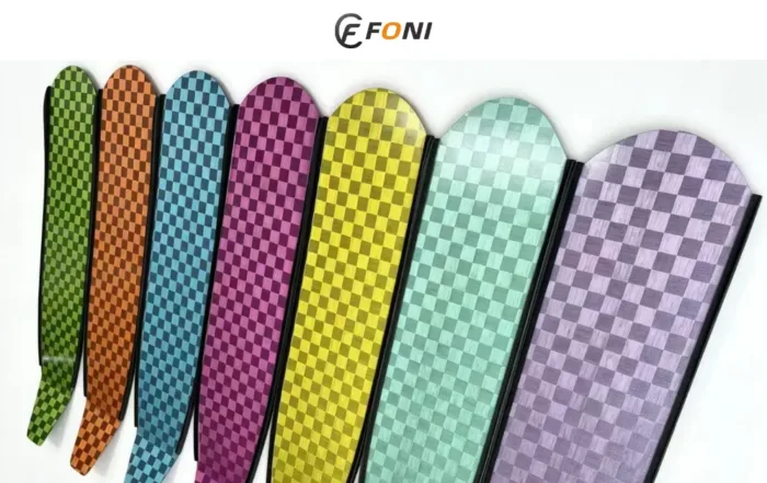 Factors affecting custom carbon fiber freediving fins MOQ including mold selection, prepreg carbon fiber preparation, printing methods, and production efficiency