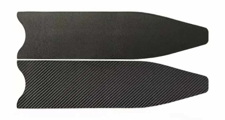 3K carbon fiber plain weave and twill weave for freediving fins