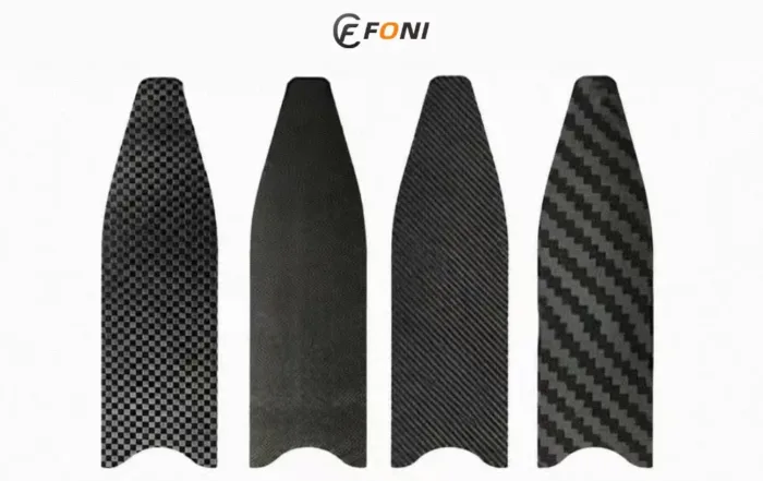 3K vs 12K carbon fiber weave for freediving fins